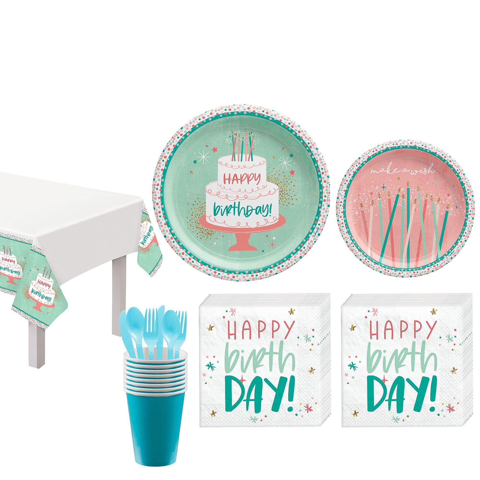 Happy Cake Day Birthday Tableware Kit Party City 8424